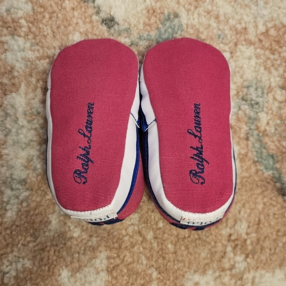 BNIB Ralph Lauren Pink Baby Shoes - 6 to 9M - Picture 2 of 4